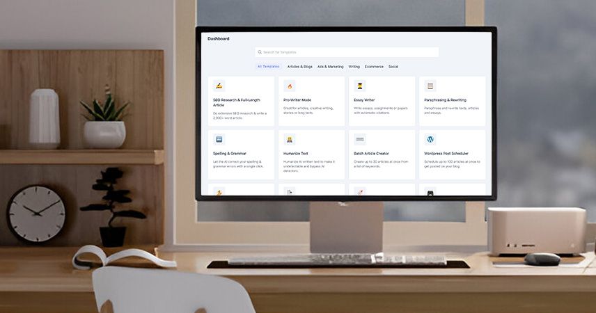 mockup dashboard AI